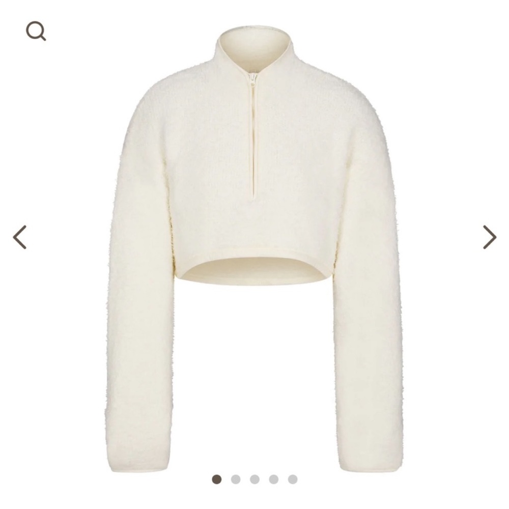 Skims Cozy Cropped Pullover
